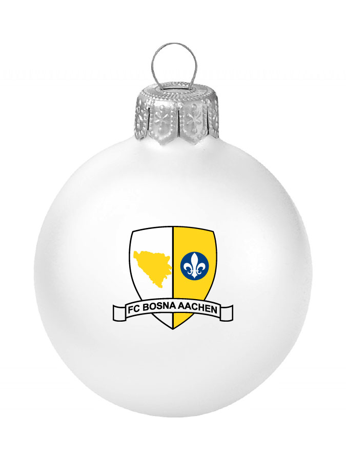 Weihnachtskugel Logo 8cm