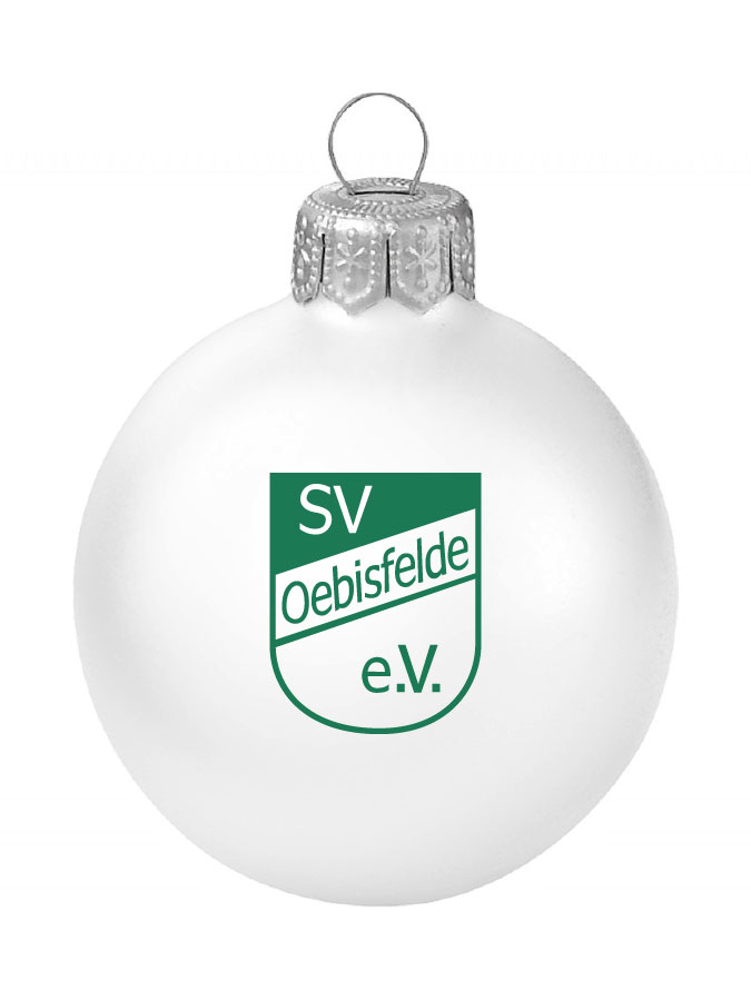 Weihnachtskugel Logo 8cm