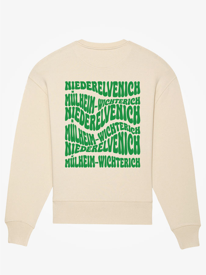 Sweatshirt Oversized Wavy Herren