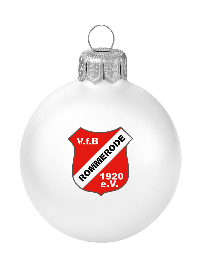 Weihnachtskugel Logo 8cm