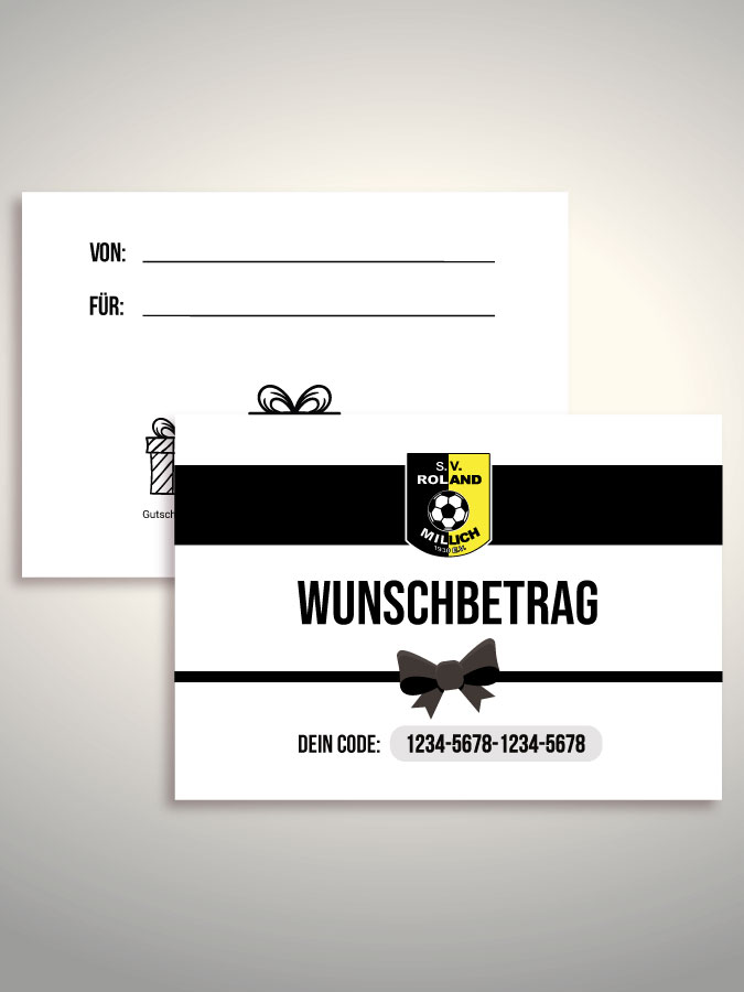 Geschenkgutschein per Versand (Weiß)