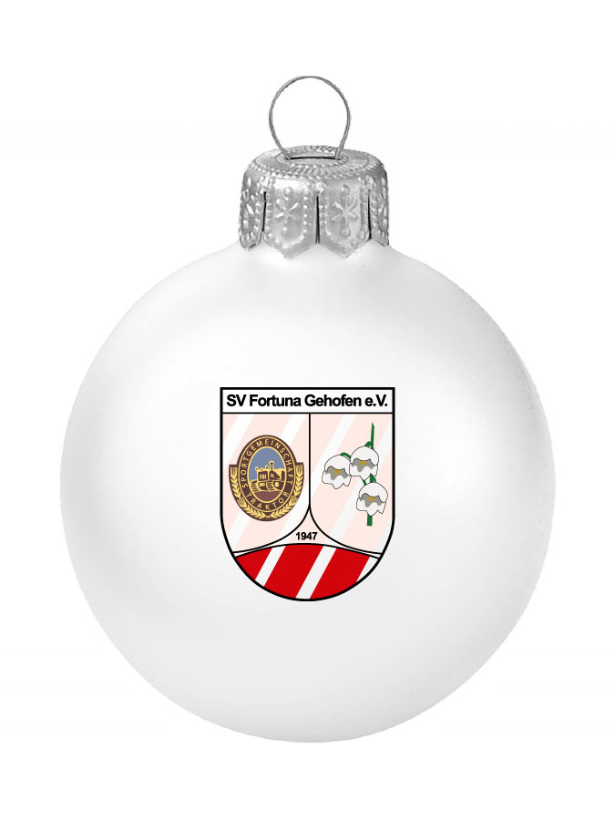 Weihnachtskugel Logo 8cm