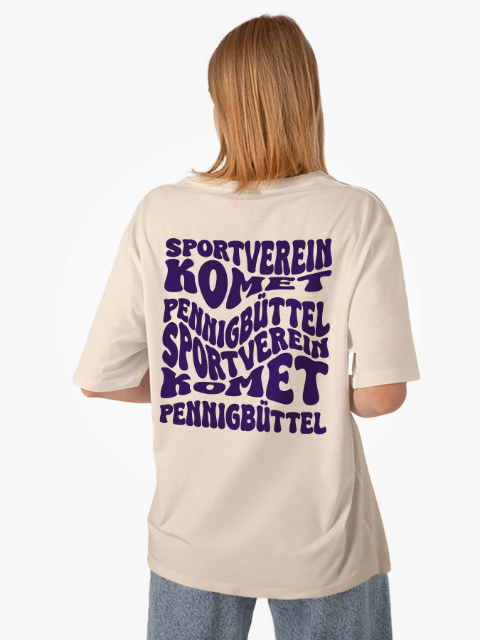 Oversized Shirt Wavy Damen