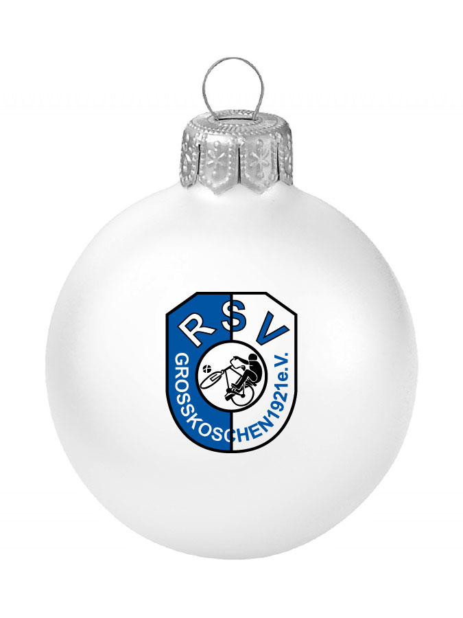 Weihnachtskugel Logo 8cm