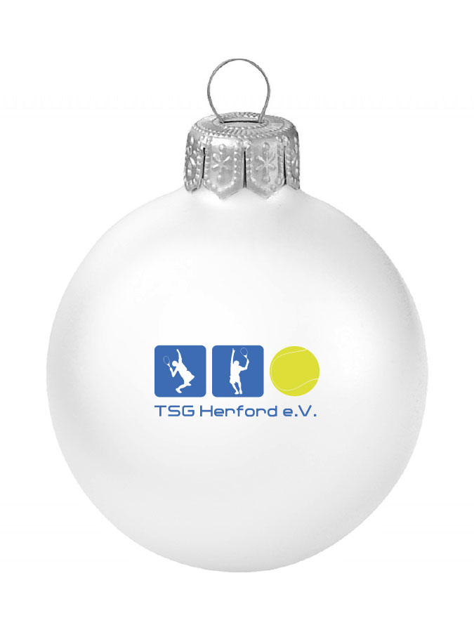 Weihnachtskugel Logo 8cm