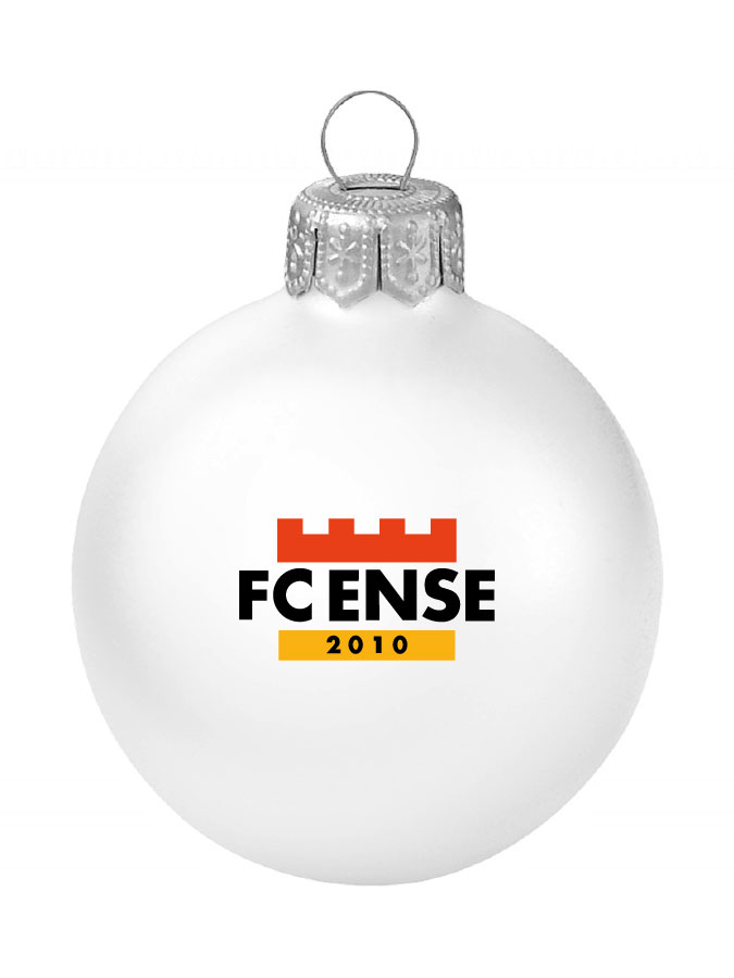 Weihnachtskugel Logo 8cm