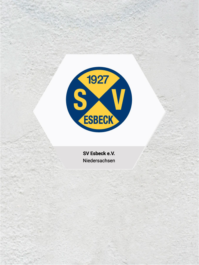 Wandkachel Hexagon mit Logo