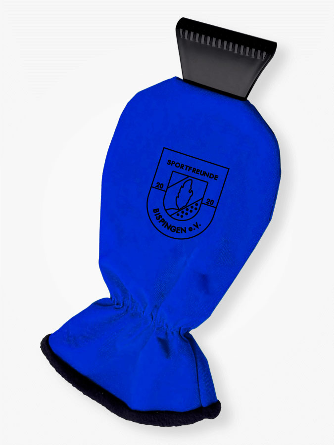 Eiskratzer mit Handschuh