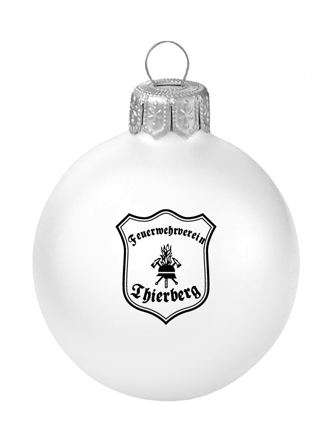 Weihnachtskugel Logo 8cm