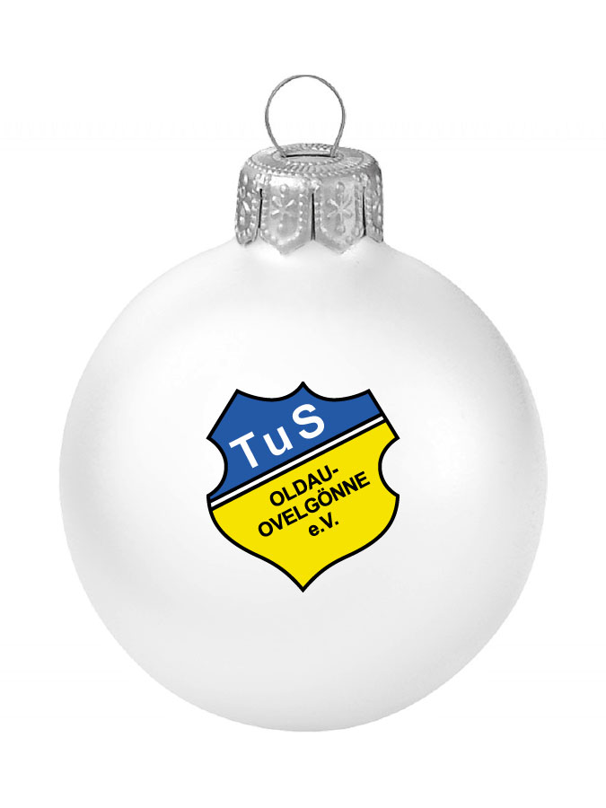 Weihnachtskugel Logo 8cm