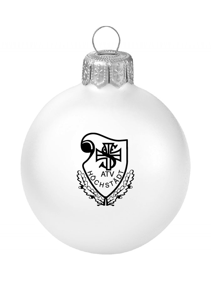 Weihnachtskugel Logo 8cm