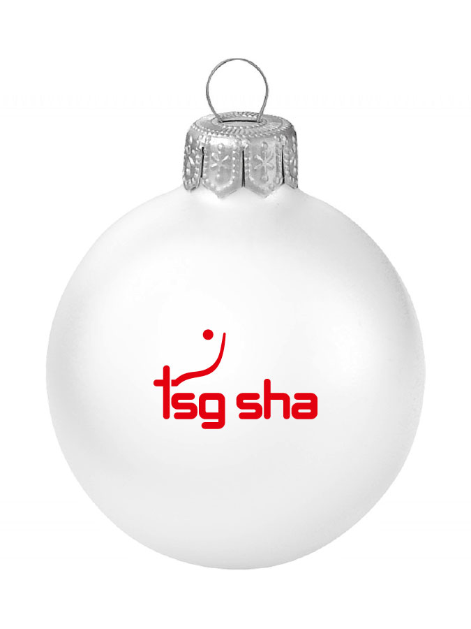 Weihnachtskugel Logo 8cm