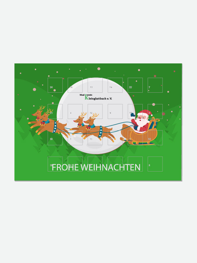 Adventskalender Schokolade