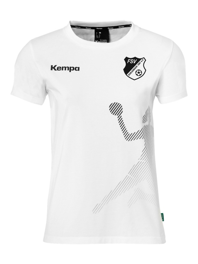 Kempa T-Shirt Black & White Damen