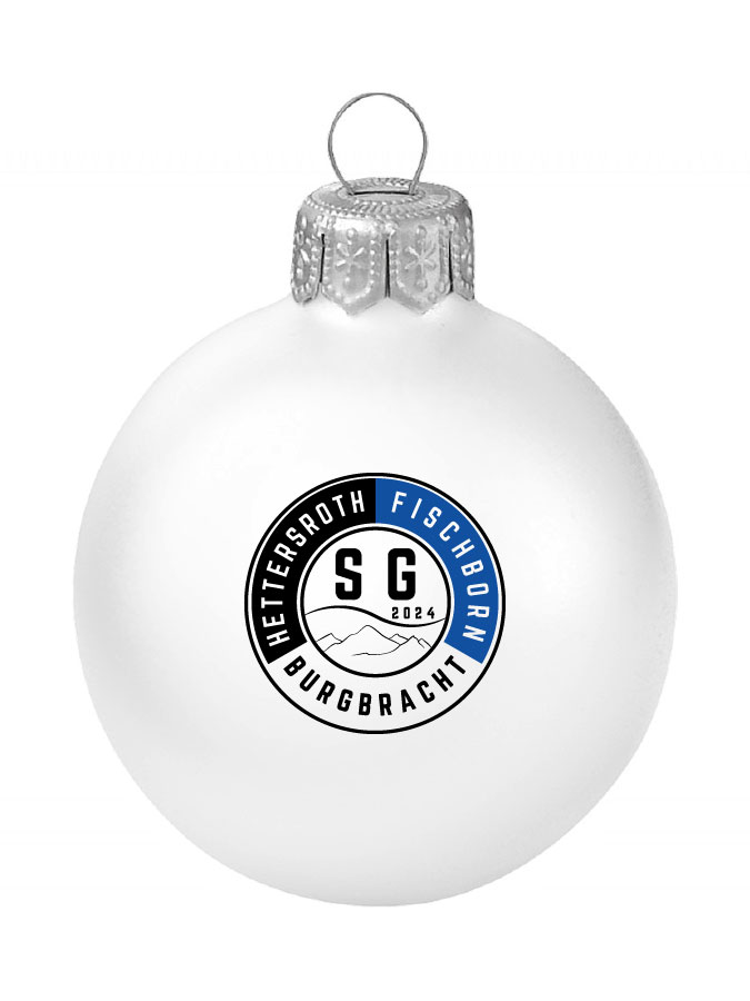Weihnachtskugel Logo 8cm