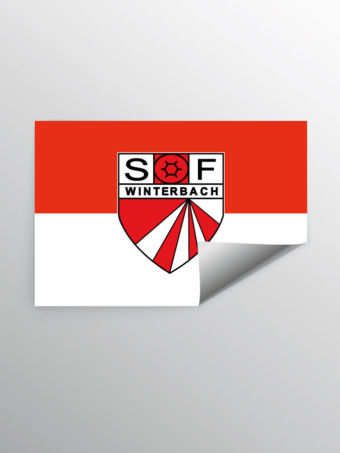 Aufkleber DIN A7 Logo