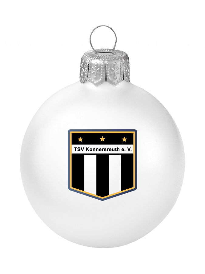 Weihnachtskugel Logo 8cm