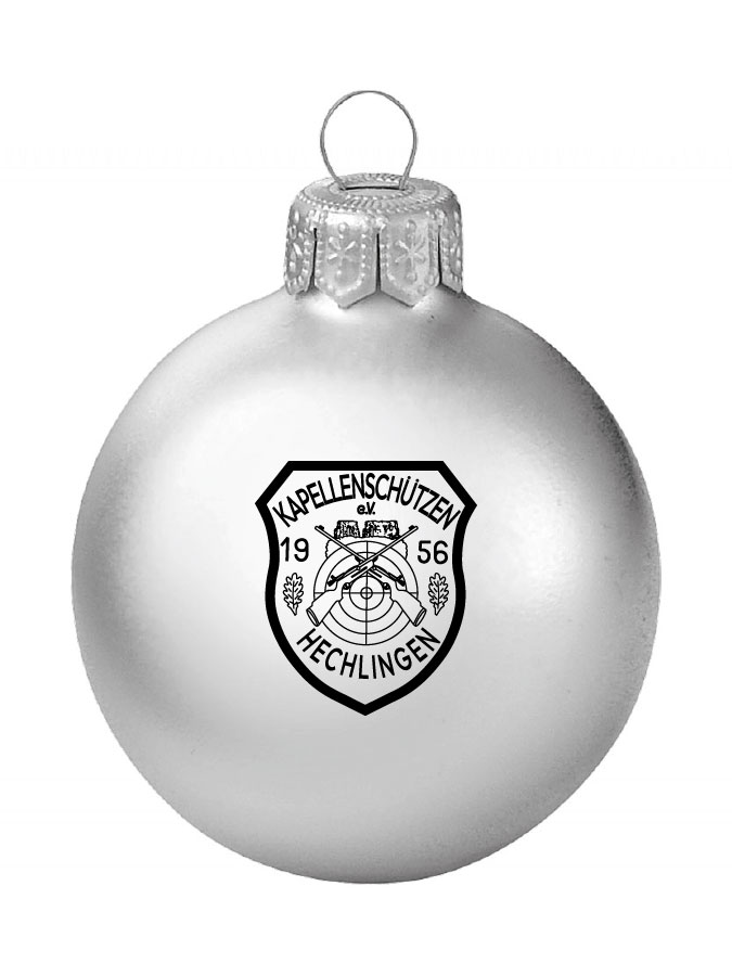 Weihnachtskugel Logo 8cm