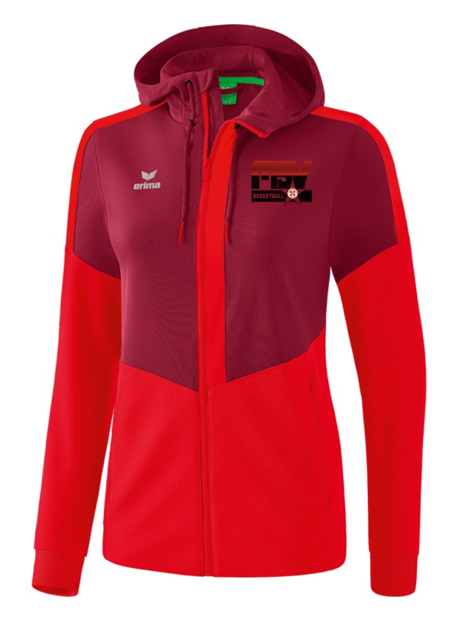 Erima Squad Trainingsjacke mit Kapuze Damen