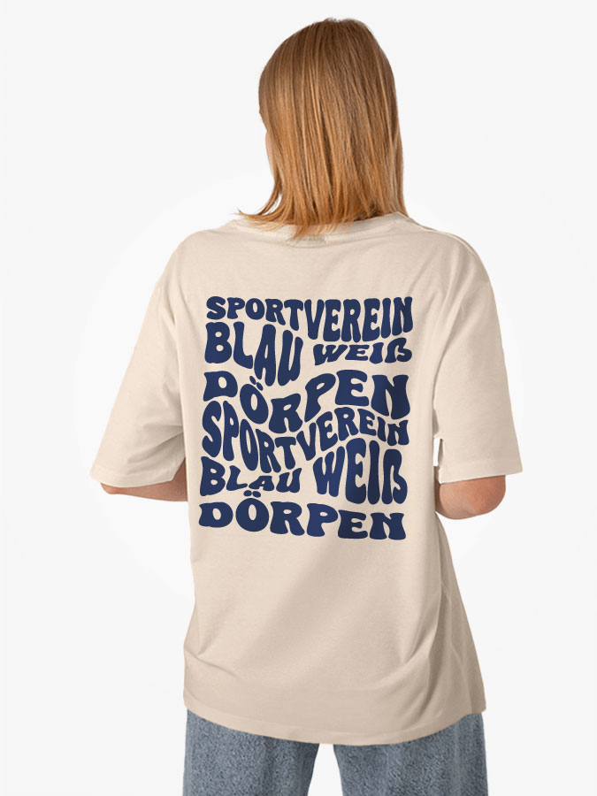 Oversized Shirt Wavy Damen