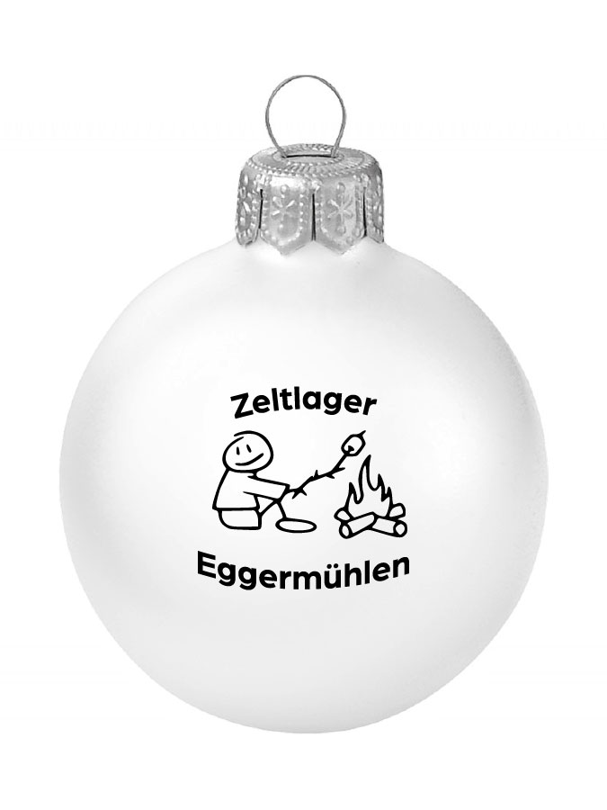 Weihnachtskugel Logo 8cm