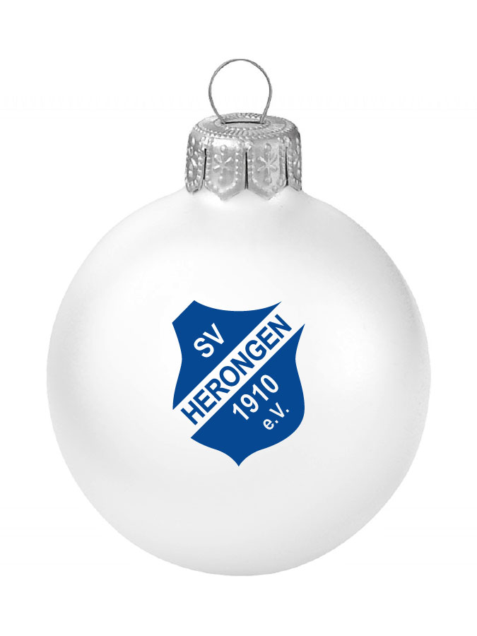 Weihnachtskugel Logo 8cm