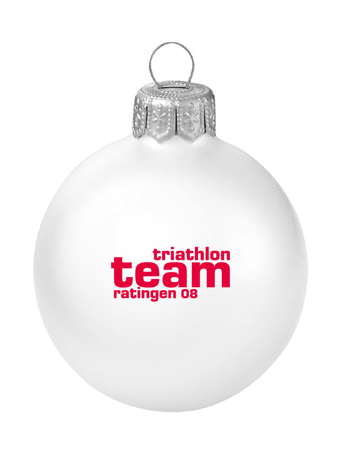 Weihnachtskugel Logo 8cm
