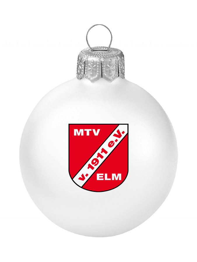 Weihnachtskugel Logo 8cm