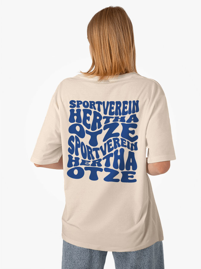 Oversized Shirt Wavy Damen