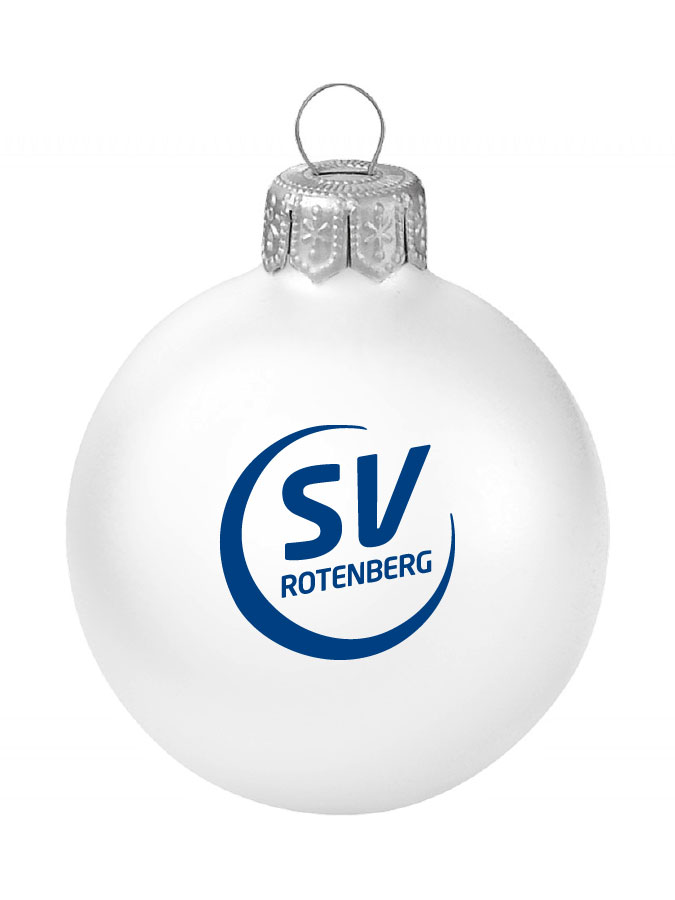 Weihnachtskugel Logo 8cm
