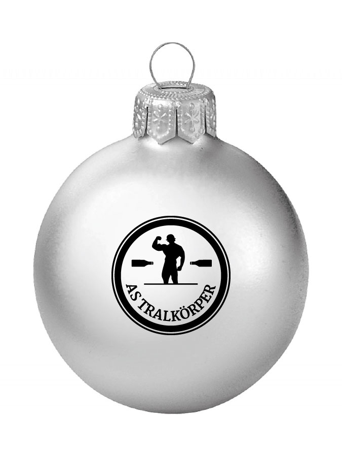 Weihnachtskugel Logo 8cm
