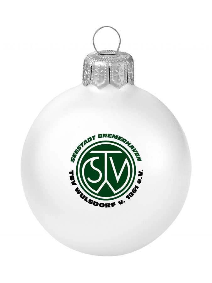 Weihnachtskugel Logo 8cm