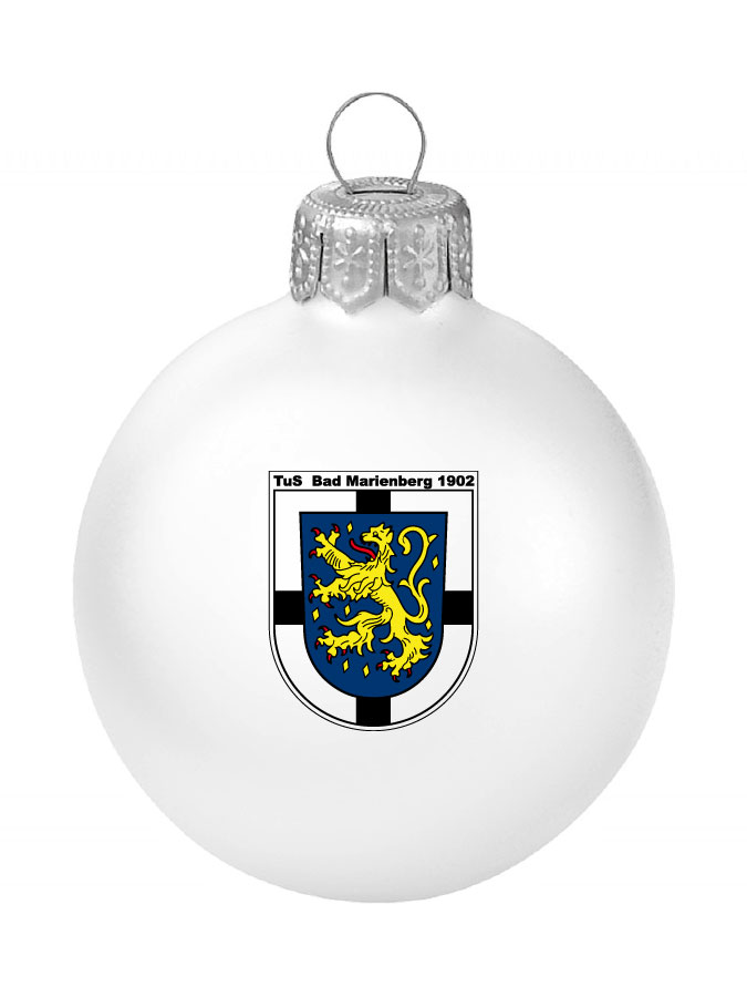 Weihnachtskugel Logo 8cm