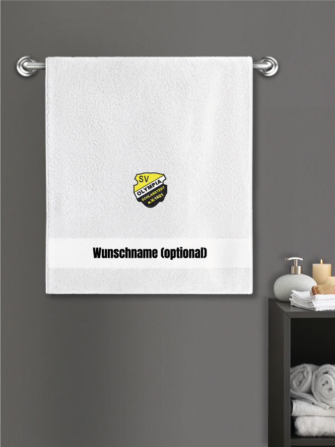 Badehandtuch Team Sticklogo