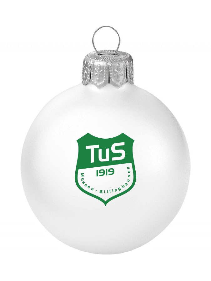 Weihnachtskugel Logo 8cm