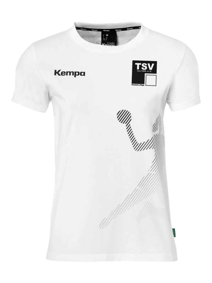 Kempa T-Shirt Black & White Damen