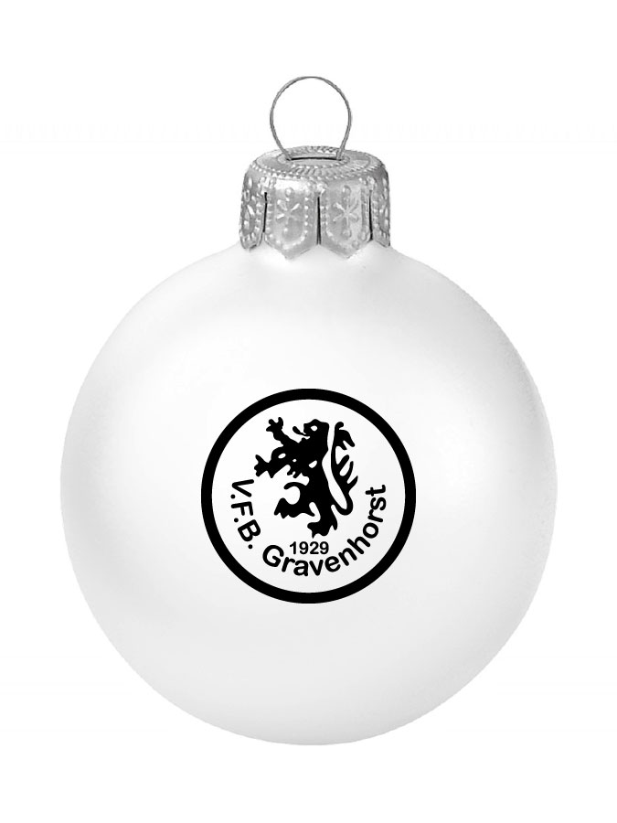 Weihnachtskugel Logo 8cm