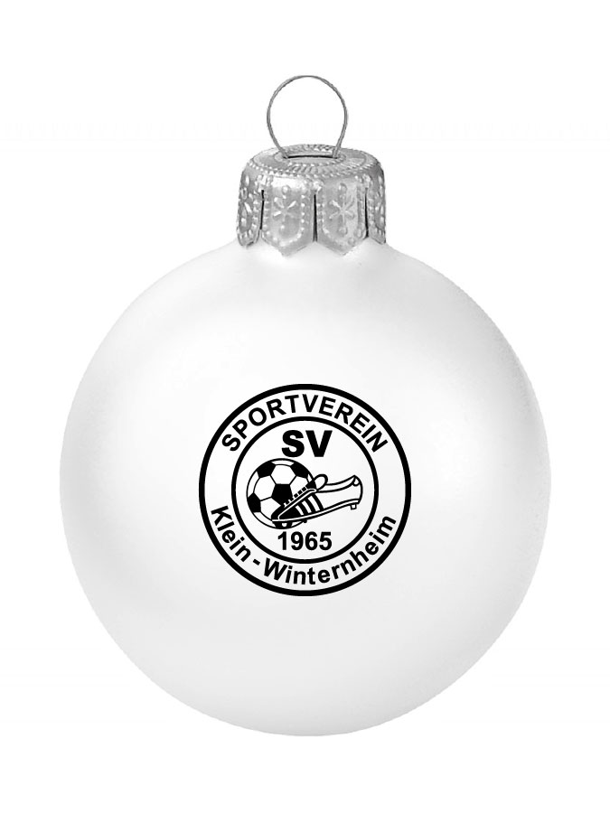 Weihnachtskugel Logo 8cm