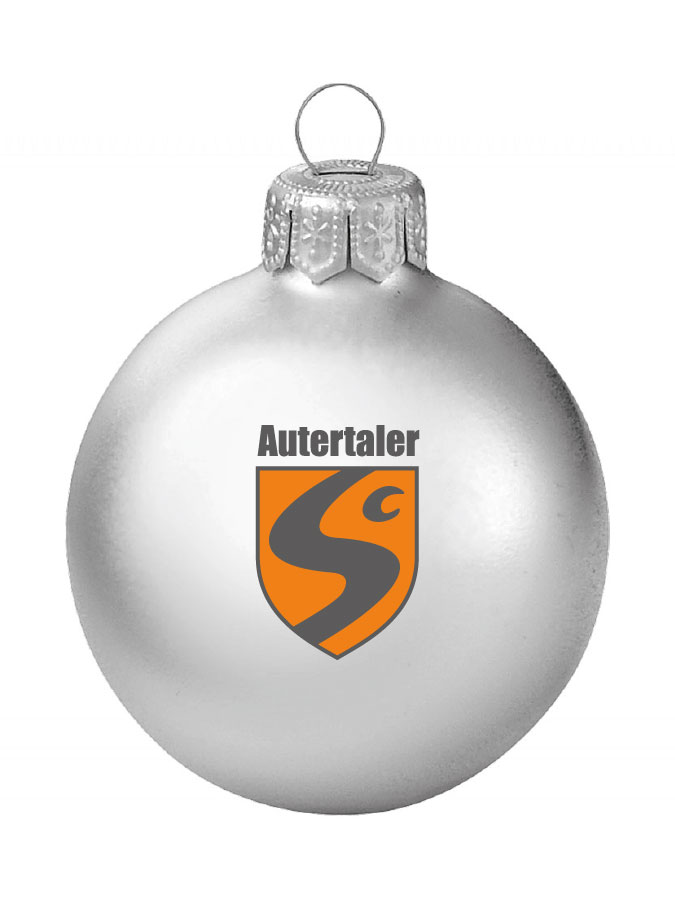 Weihnachtskugel Logo 8cm