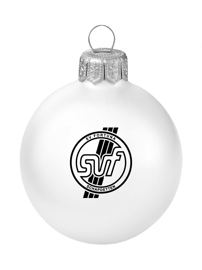 Weihnachtskugel Logo 8cm