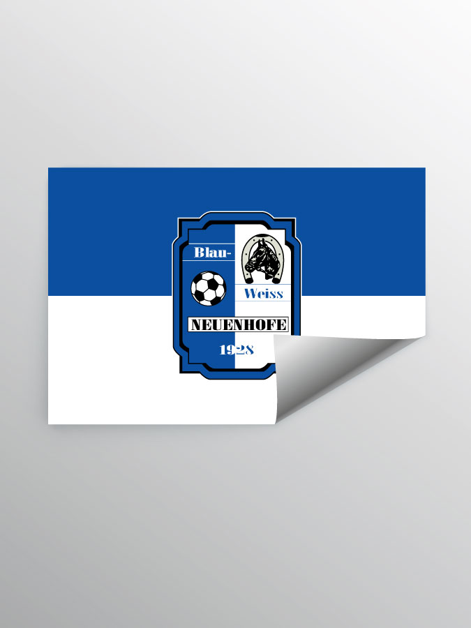 Aufkleber DIN A7 Logo