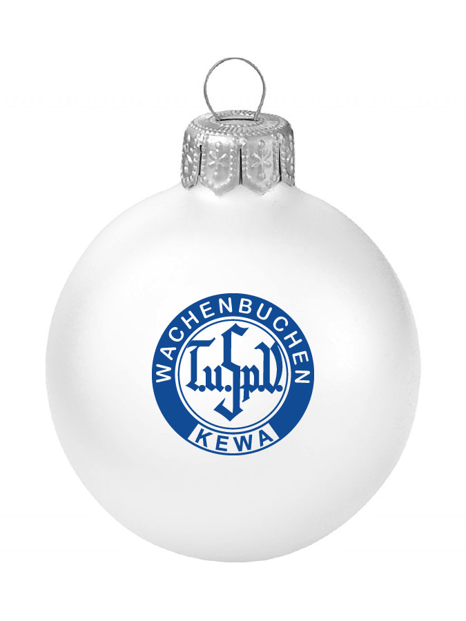 Weihnachtskugel Logo 8cm