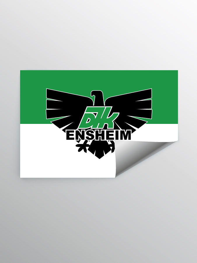 Aufkleber DIN A7 Logo