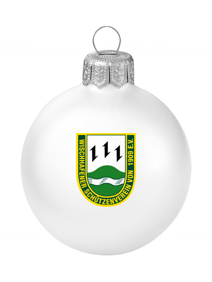 Weihnachtskugel Logo 8cm