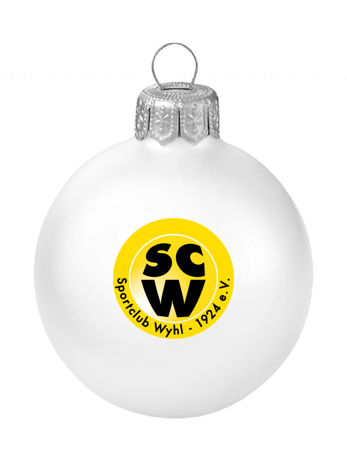 Weihnachtskugel Logo 8cm