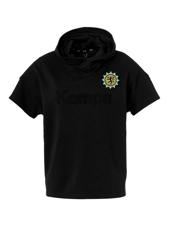 Kempa Kapuzen-T-Shirt Black & White Damen