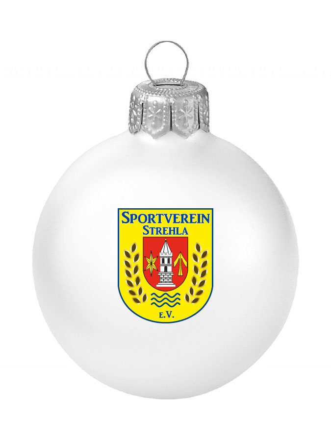 Weihnachtskugel Logo 8cm