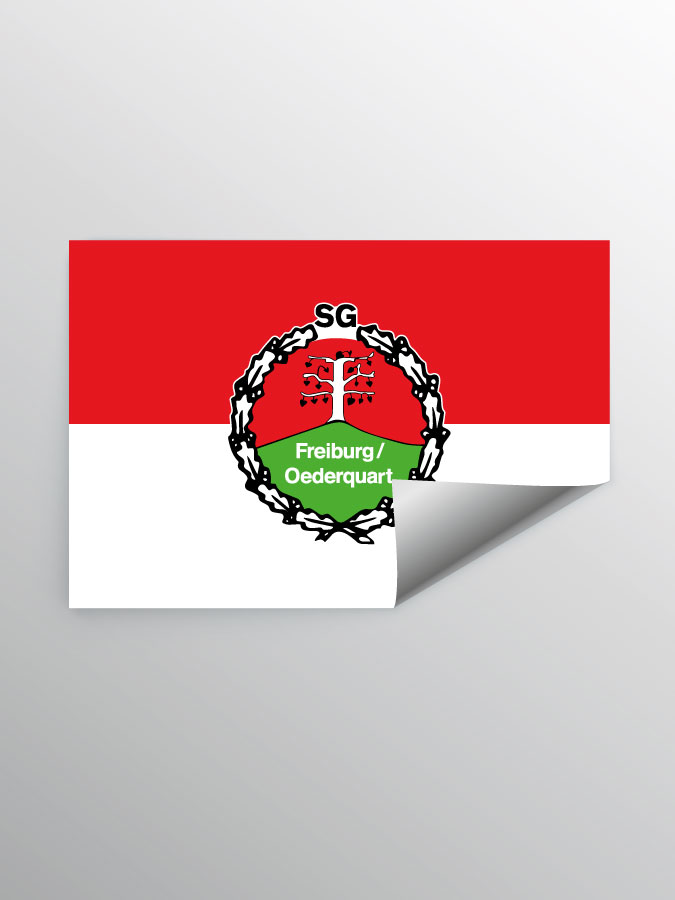 Aufkleber DIN A7 Logo