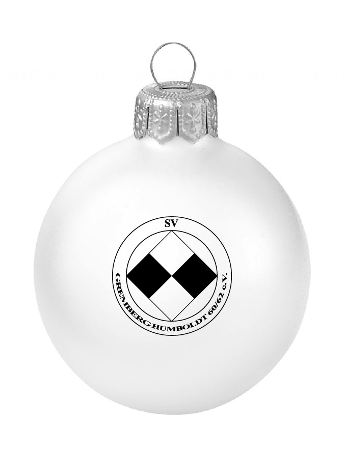 Weihnachtskugel Logo 8cm