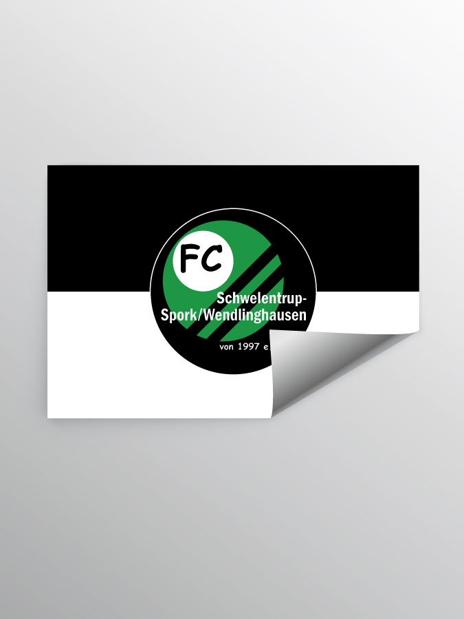 Aufkleber DIN A7 Logo